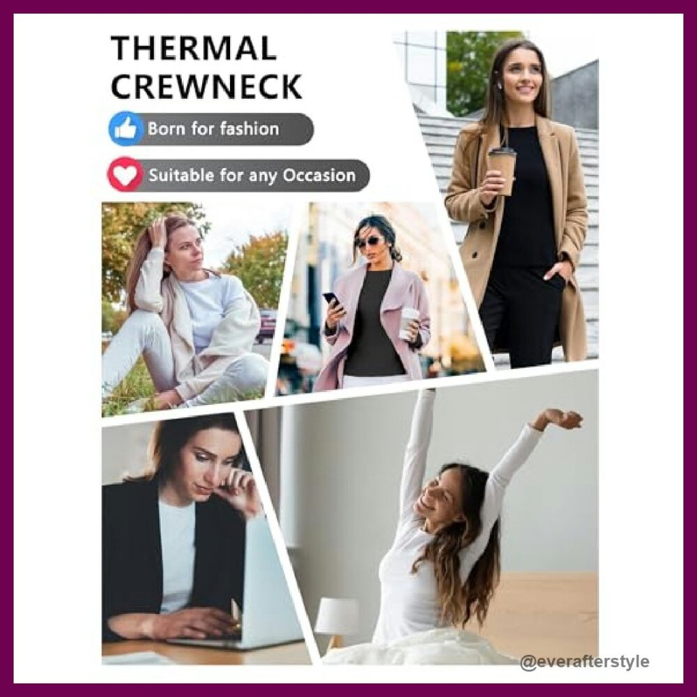 Fleece Lined Thermal Compression Base Layer Tops … - image 8